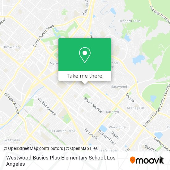 Westwood Basics Plus Elementary School map
