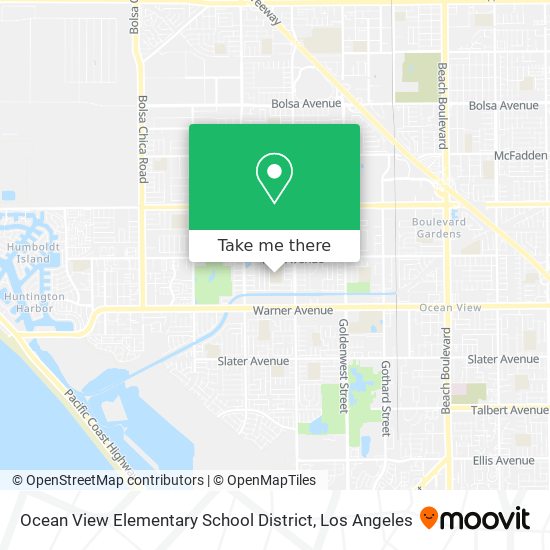 Ocean View Elementary School District map