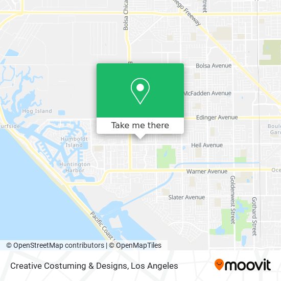 Creative Costuming & Designs map