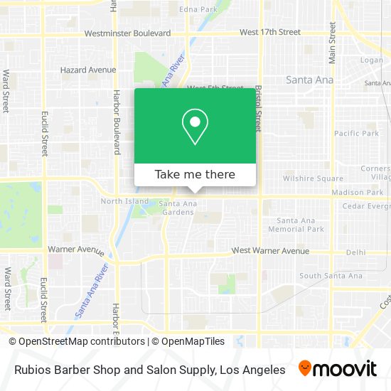 Rubios Barber Shop and Salon Supply map