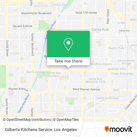 Gilberts Kitchens Service map