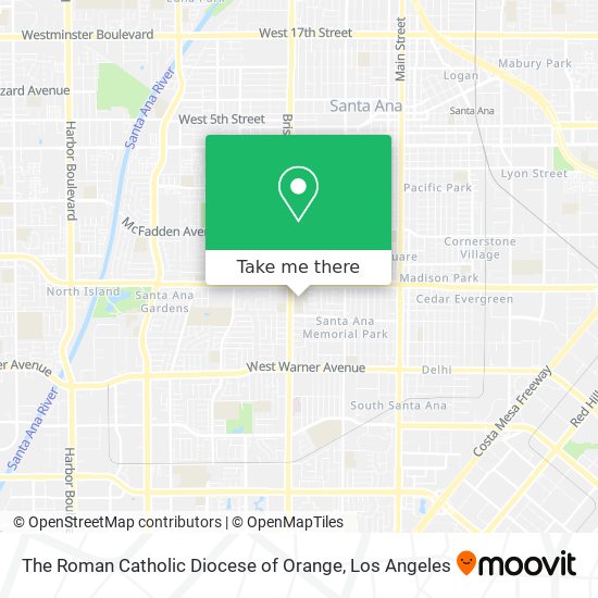 The Roman Catholic Diocese of Orange map