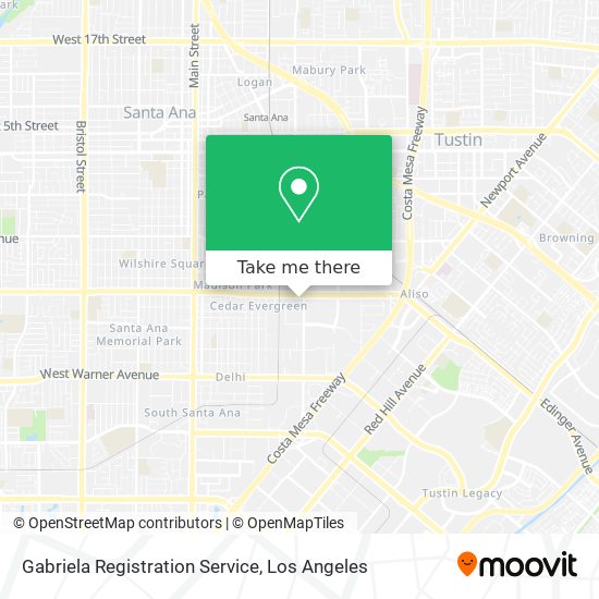 Gabriela Registration Service map