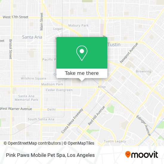 Pink Paws Mobile Pet Spa map