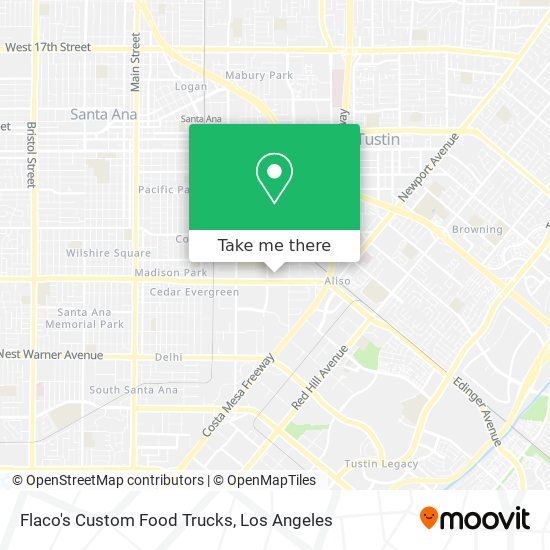 Mapa de Flaco's Custom Food Trucks