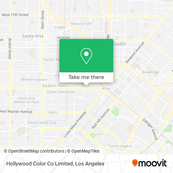 Mapa de Hollywood Color Co Limited