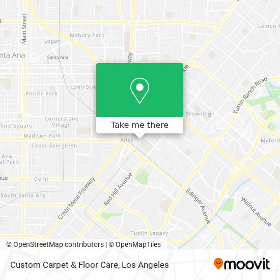 Custom Carpet & Floor Care map