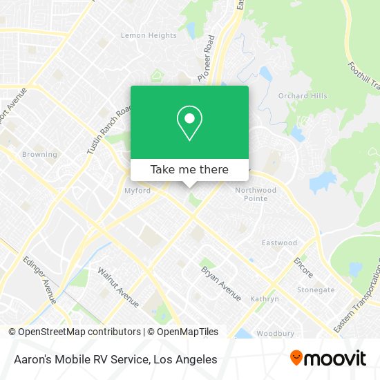 Mapa de Aaron's Mobile RV Service