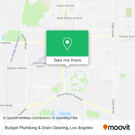 Budget Plumbing & Drain Cleaning map