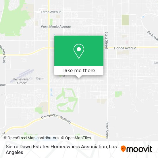 Sierra Dawn Estates Homeowners Association map