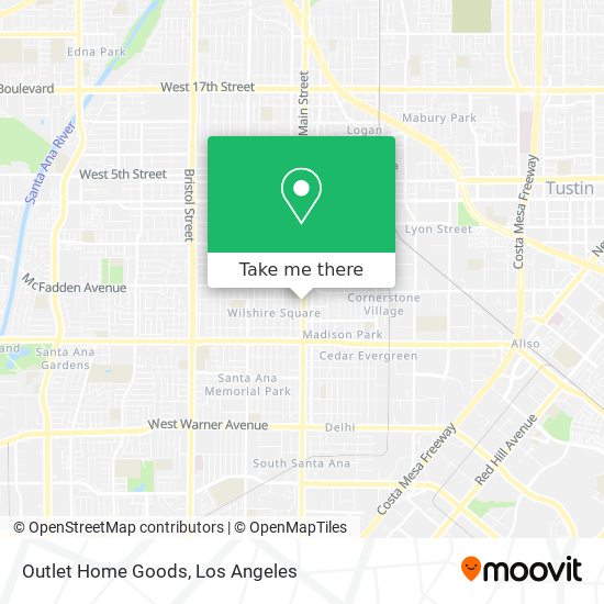 Outlet Home Goods map