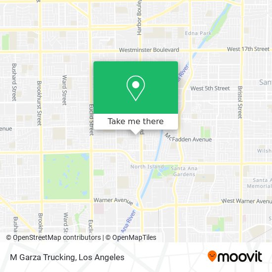 M Garza Trucking map