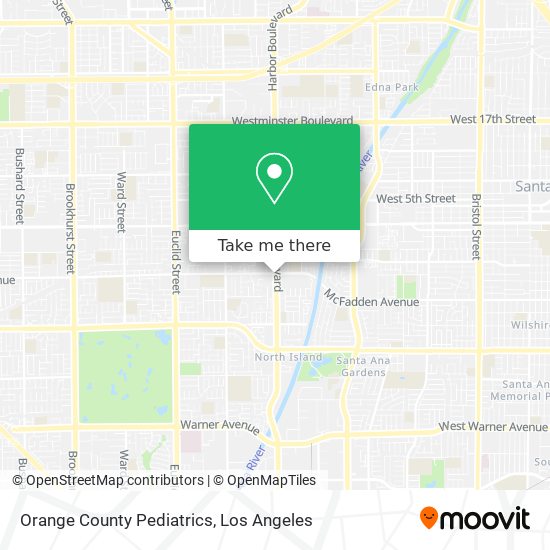 Orange County Pediatrics map