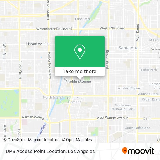 UPS Access Point Location map