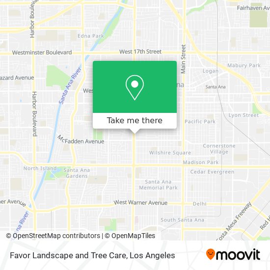 Favor Landscape and Tree Care map