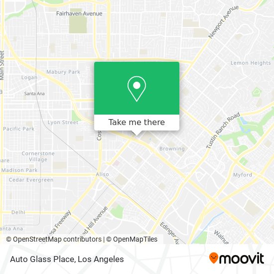Auto Glass Place map