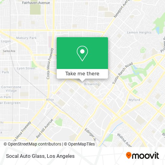 Socal Auto Glass map