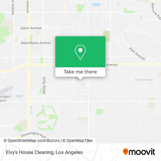 Elvy's House Cleaning map