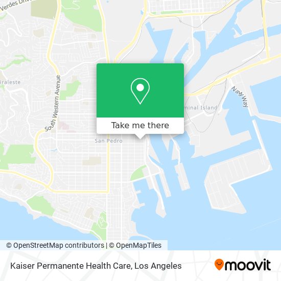 Mapa de Kaiser Permanente Health Care