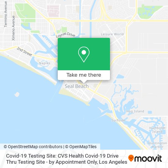 Covid-19 Testing Site: CVS Health Covid-19 Drive Thru Testing Site - by Appointment Only map