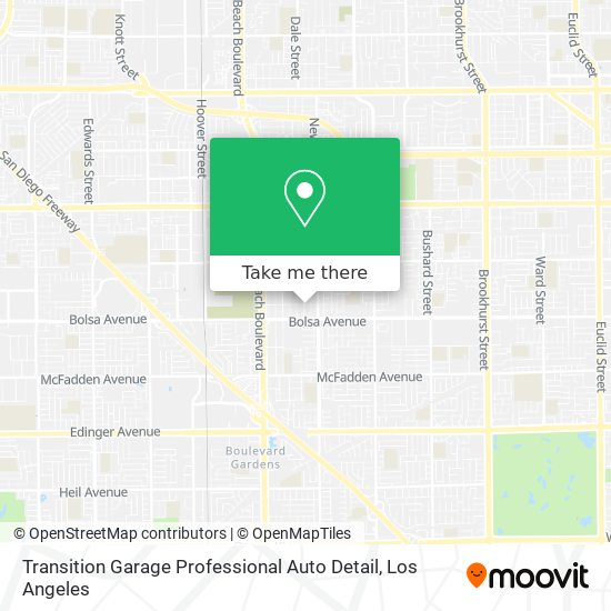 Transition Garage Professional Auto Detail map