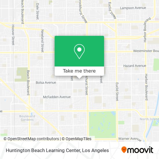 Huntington Beach Learning Center map