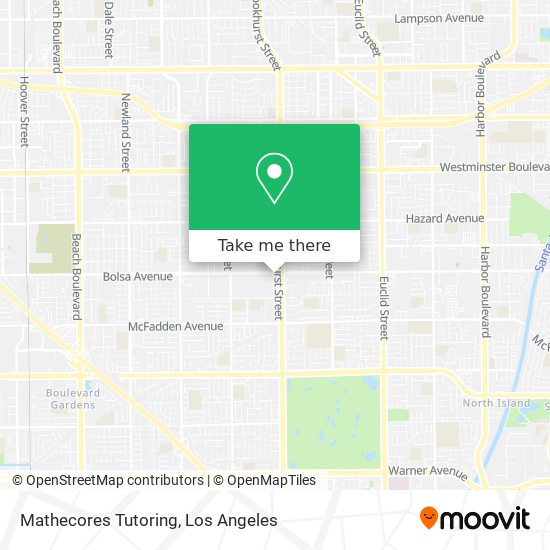 Mathecores Tutoring map