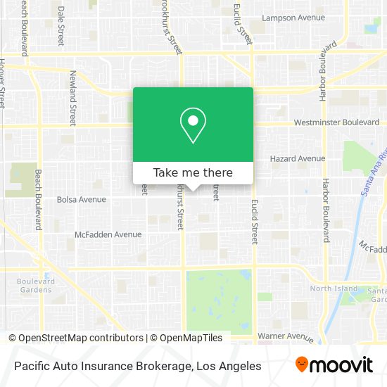 Pacific Auto Insurance Brokerage map