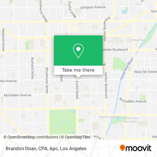 Mapa de Brandon Doan, CPA, Apc