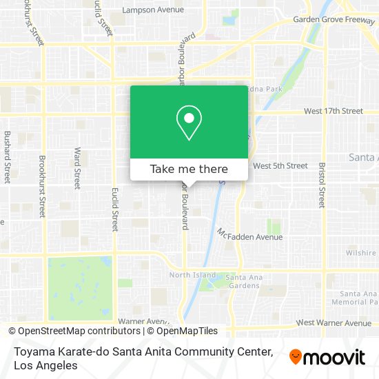 Mapa de Toyama Karate-do Santa Anita Community Center