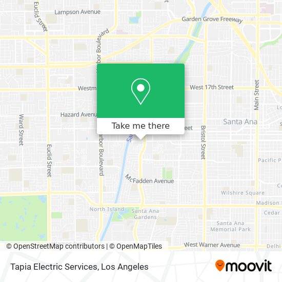 Tapia Electric Services map