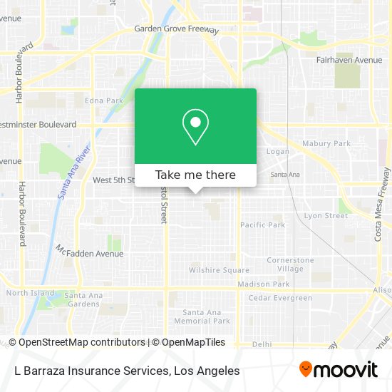 L Barraza Insurance Services map