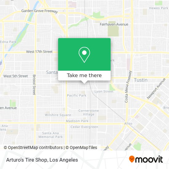 Arturo's Tire Shop map