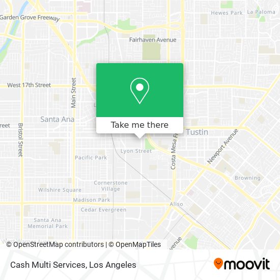 Cash Multi Services map