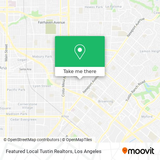 Featured Local Tustin Realtors map