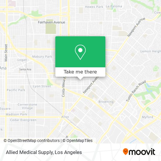 Allied Medical Supply map