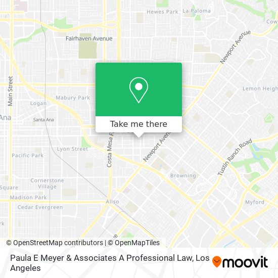 Paula E Meyer & Associates A Professional Law map