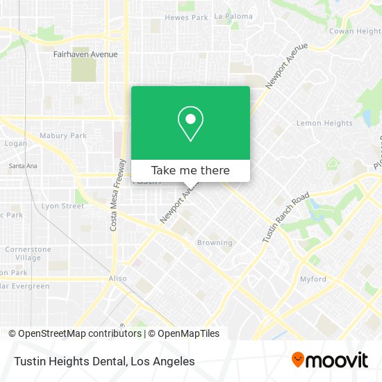 Mapa de Tustin Heights Dental