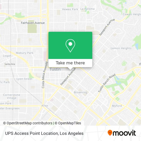 UPS Access Point Location map