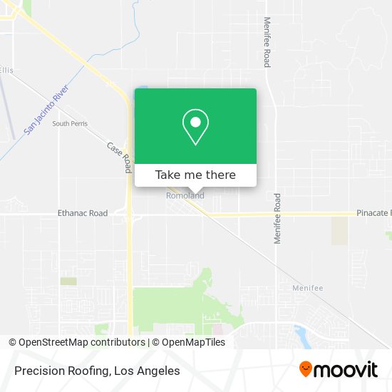 Precision Roofing map