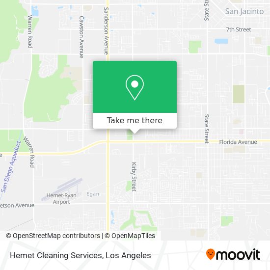 Mapa de Hemet Cleaning Services