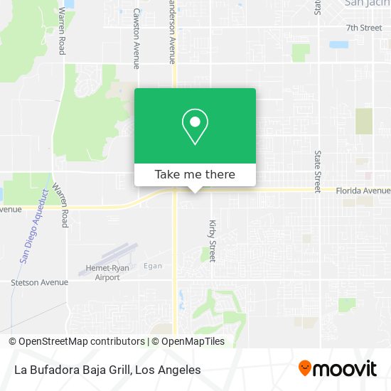 La Bufadora Baja Grill map