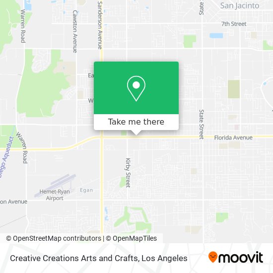 Creative Creations Arts and Crafts map