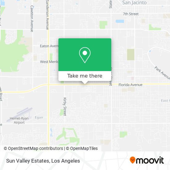 Sun Valley Estates map