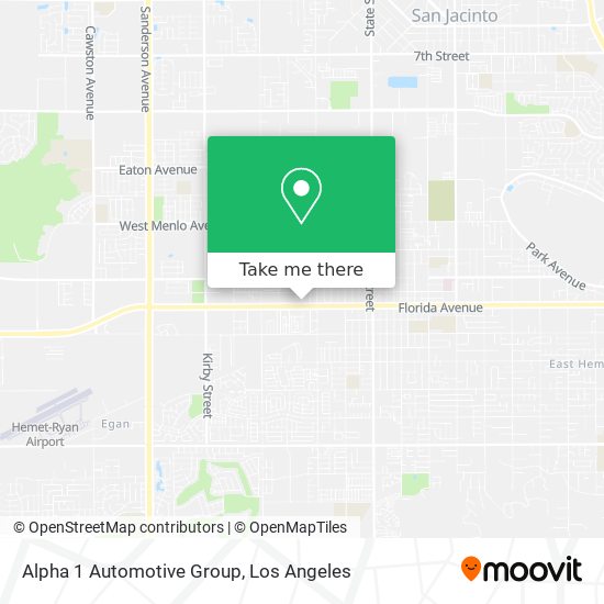 Alpha 1 Automotive Group map