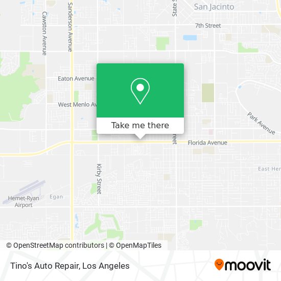 Tino's Auto Repair map