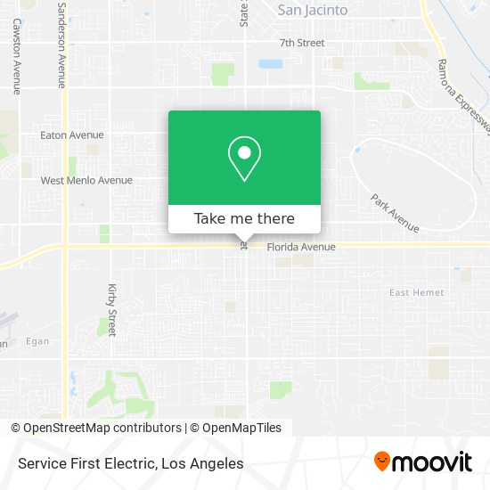 Mapa de Service First Electric