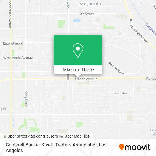Coldwell Banker Kivett-Teeters Associates map