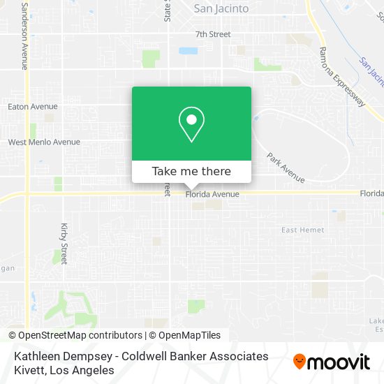 Mapa de Kathleen Dempsey - Coldwell Banker Associates Kivett