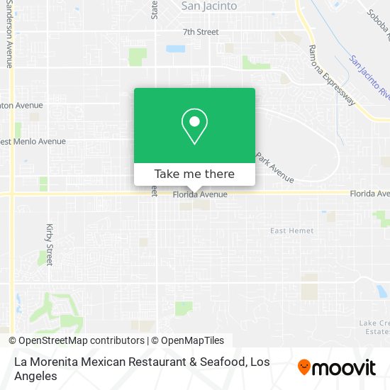 La Morenita Mexican Restaurant & Seafood map